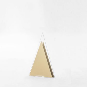 Albero di Natale in Plexiglass Oltre in Oro da 30 cm di altezza