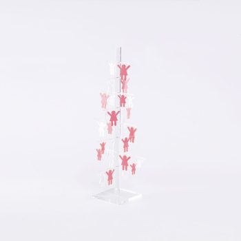 ALBERO IN PLEXIGLASS SABRI AUGURI PER BAMBINE da 50cm: Celebra i momenti indimenticabili con dolcezza