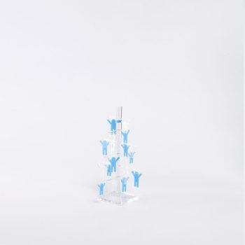 ALBERO IN PLEXIGLASS SABRI AUGURI PER BAMBINI da 30cm: Celebra i momenti indimenticabili con dolcezza