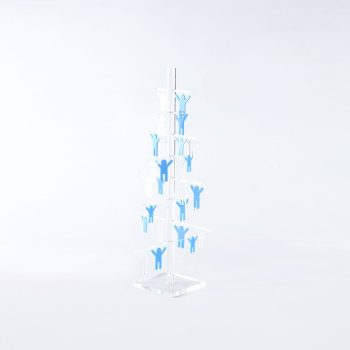 ALBERO IN PLEXIGLASS SABRI AUGURI PER BAMBINI da 50cm: Celebra i momenti indimenticabili con dolcezza